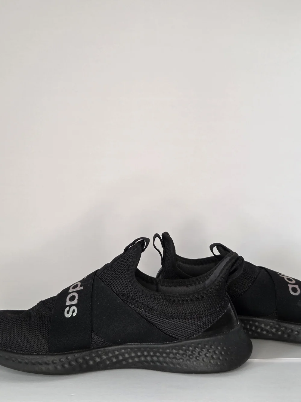 Adidas Slip-On Black Athletic Sneakers